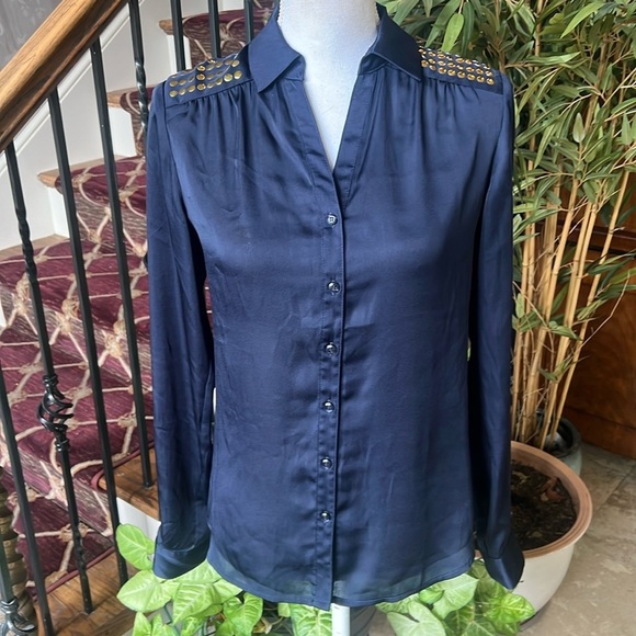 Outback Red extra small ladies vintage navy with gold embellishment on shoulder - Picture 3 of 15